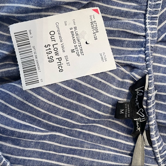 NWT One Shoulder Striped Dress - Picture 8 of 10